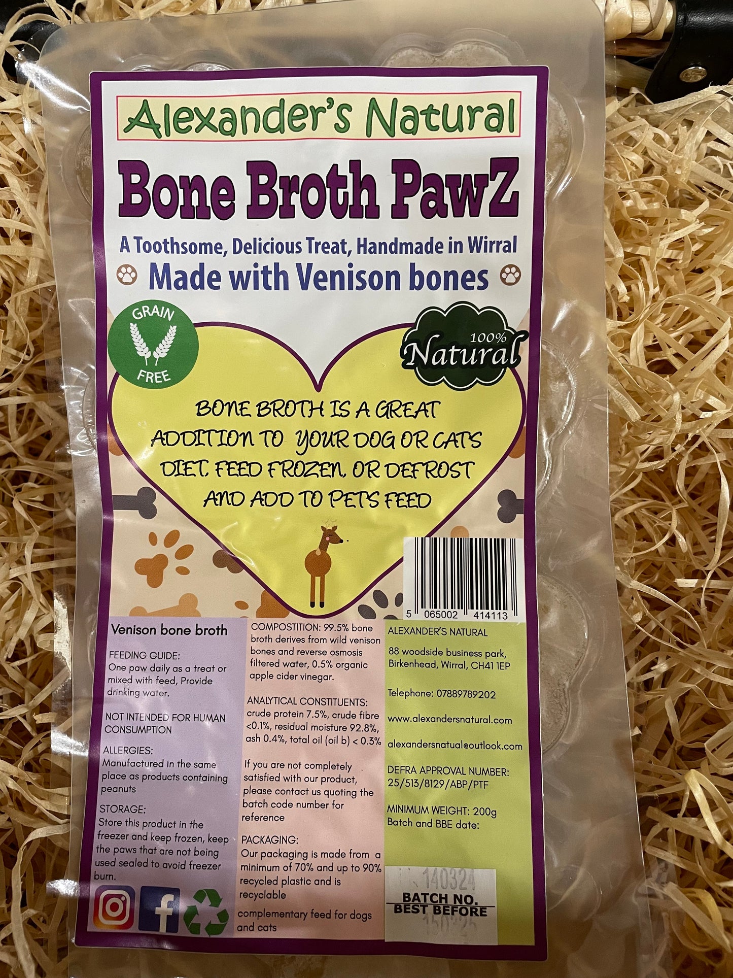 Bone Broth Pawz - 7 pack