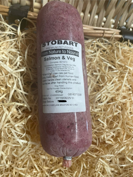 Stobart Premium Raw Food - Salmon and Vegetables 80/10/10