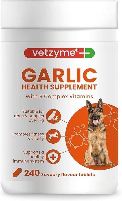 Vetzyme Garlic Health Supplement- 240 tablets