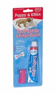 Hatchwells Puppy and Kitten Toothpaste & FingerBrush Starter Kit