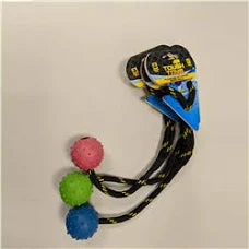 Tough Toys Studded Rope Ball - 6cm