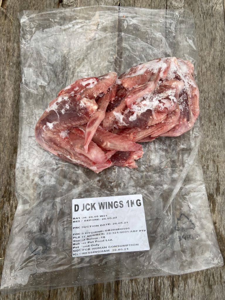 Duck Wings - Raw.  Approximately 1KG