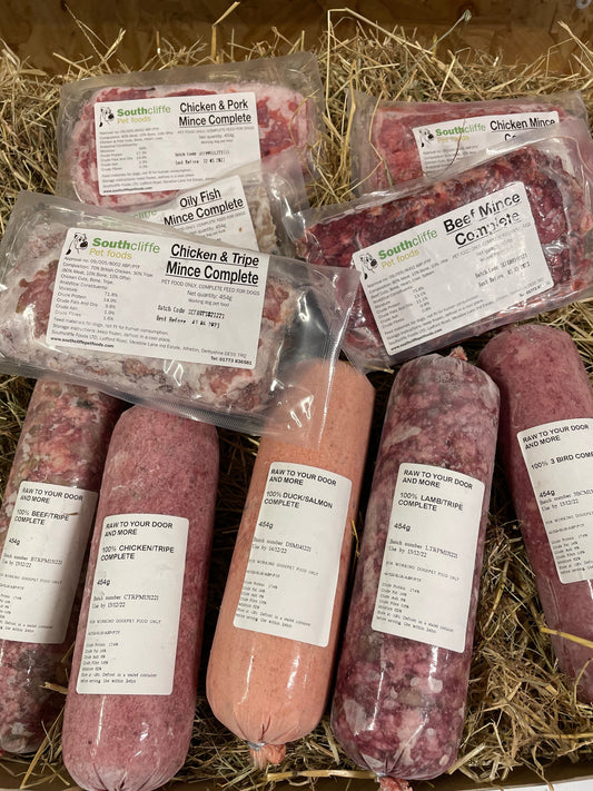 A Mixed Pack of Complete Mince Meals - Orderpetfood.co.uk (made by Yorkshire Raw) & Southcliffe