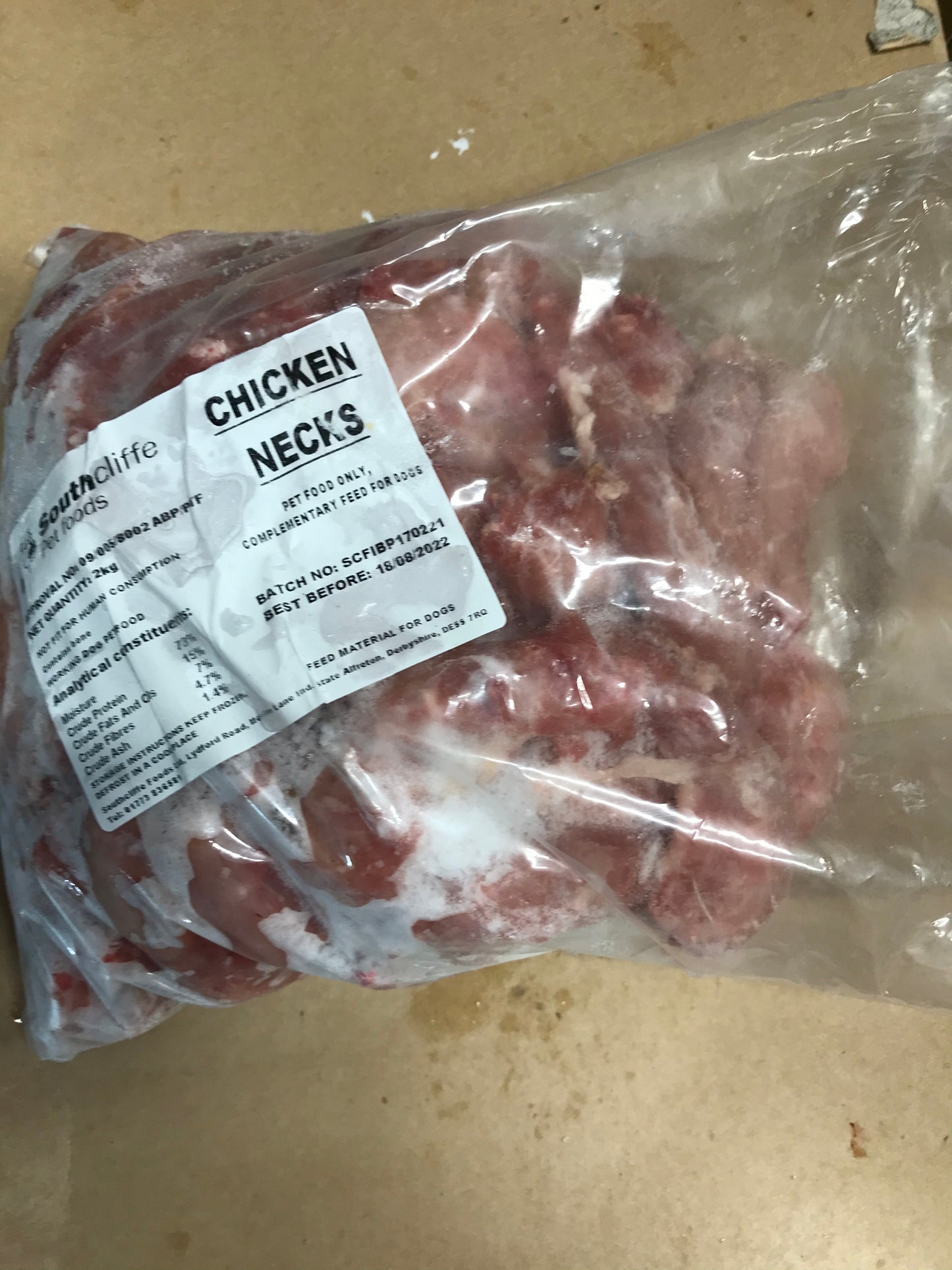 Chicken Necks - Raw.