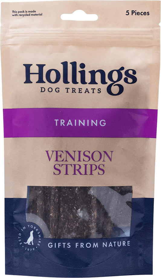 Deer - Hollings 100% Vension Strips - 5 Strips