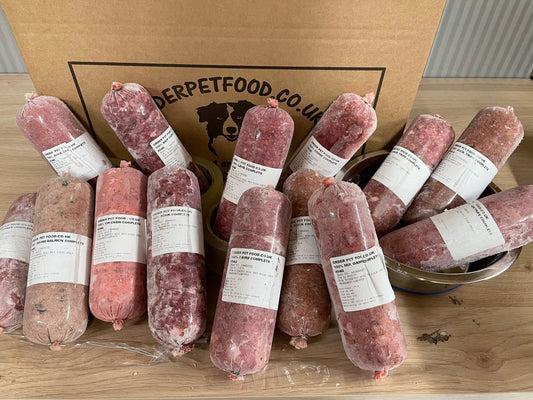A Mixed Pack of Orderpetfood.co.uk (made by Yorkshire Raw) Completes