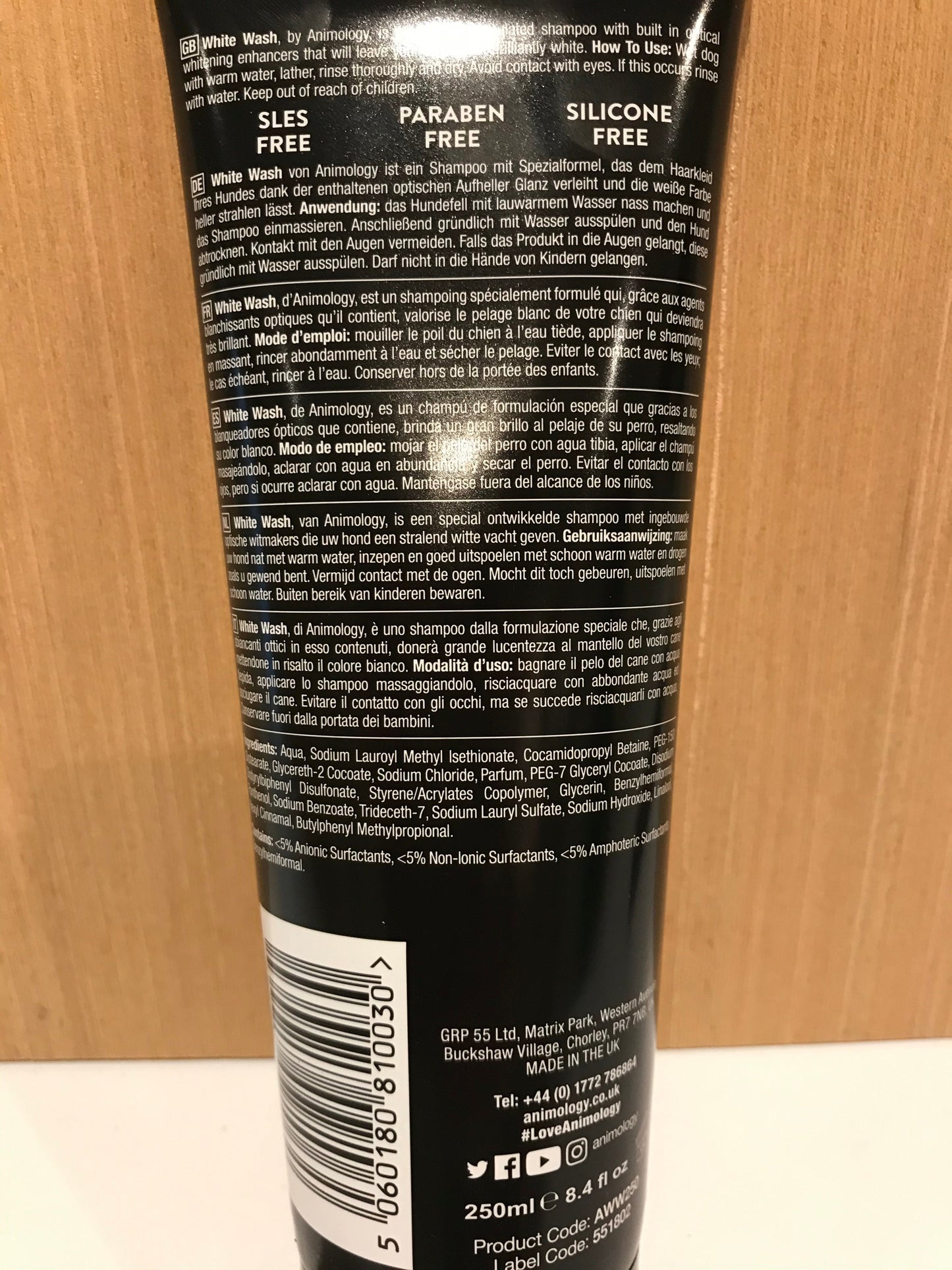 Animology White Wash Shampoo 250ml