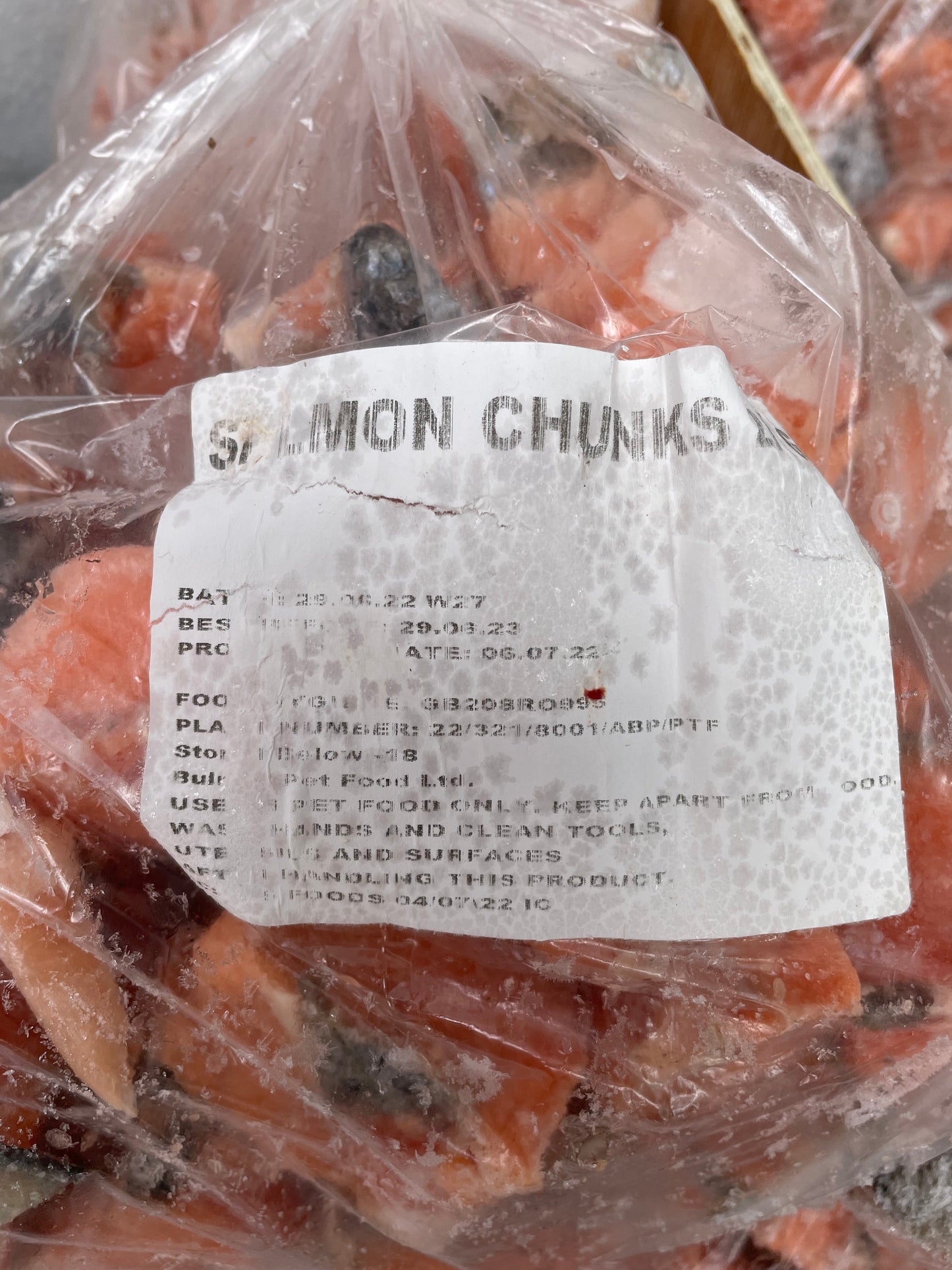 Fish - Salmon Chunks - Raw.