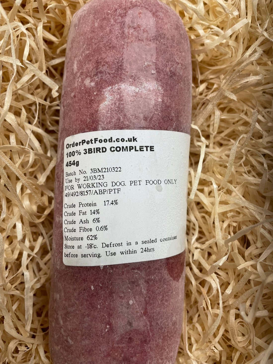 Orderpetfood.co.uk 3 Bird Complete 80/10/10. TheRawFoodWarehouse