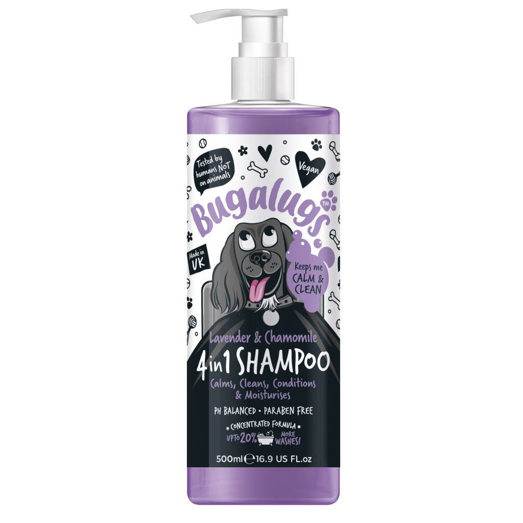 Bugalugs 4 in 1 Shampoo - Lavender & Chamomile.  250ml/500ml