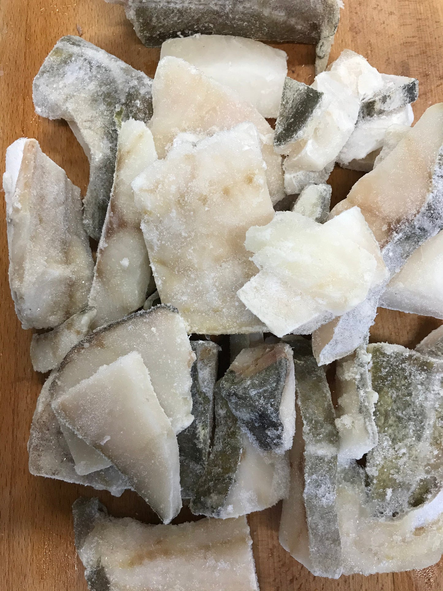 Fish - White Fish Chunks - Raw. Approximately 2KG