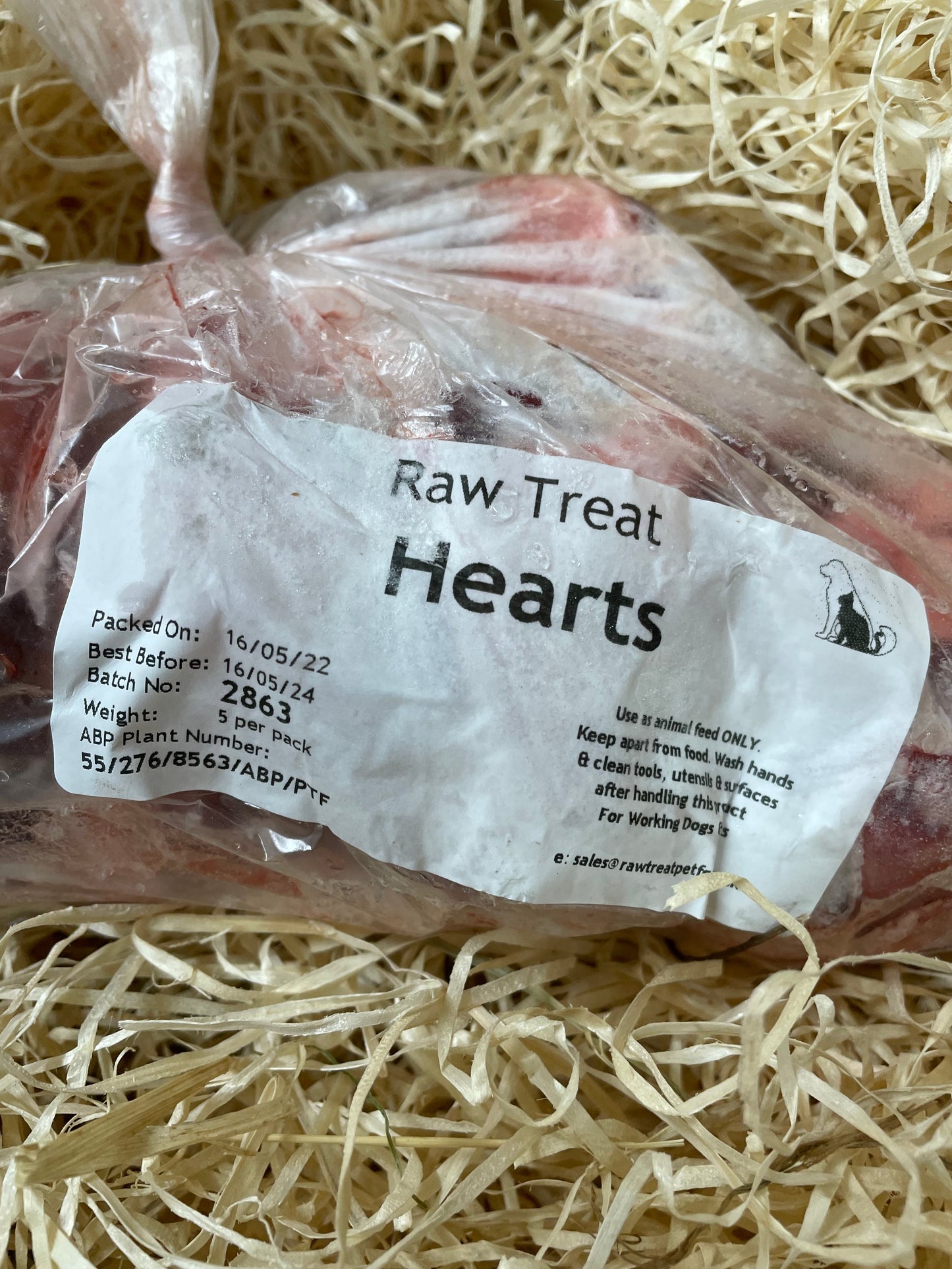 Lamb Hearts - RAW - Approx 1kg (5 hearts)