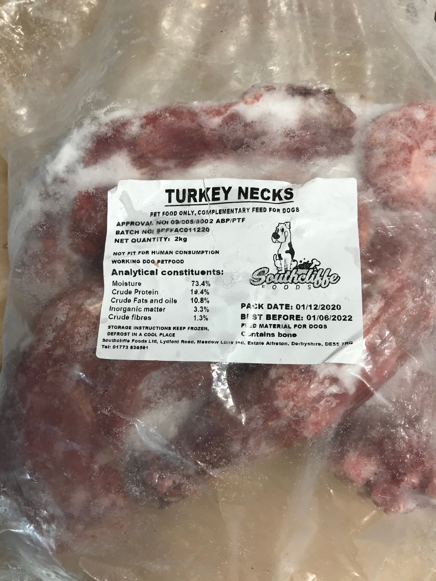 Turkey Necks - Raw.