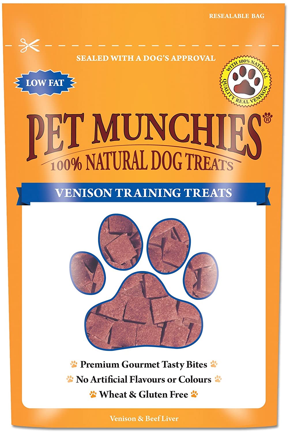 Deer - Pet Munchies Venison Training Treats - 100% Natural.  50g.